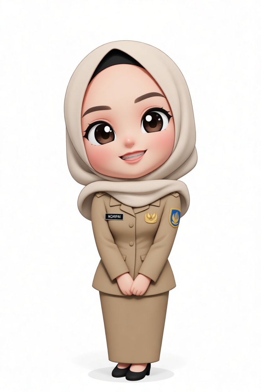 Indonesian Civil Servant Figurine free 3D printable STL