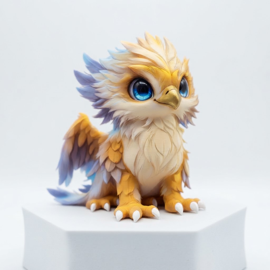 Cute Griffin Figurine free 3D printable STL