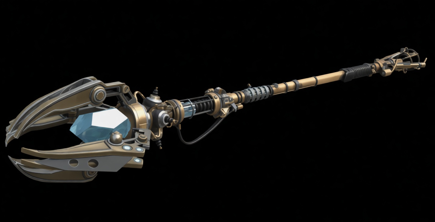 Arcane Crystal Staff free 3D printable STL