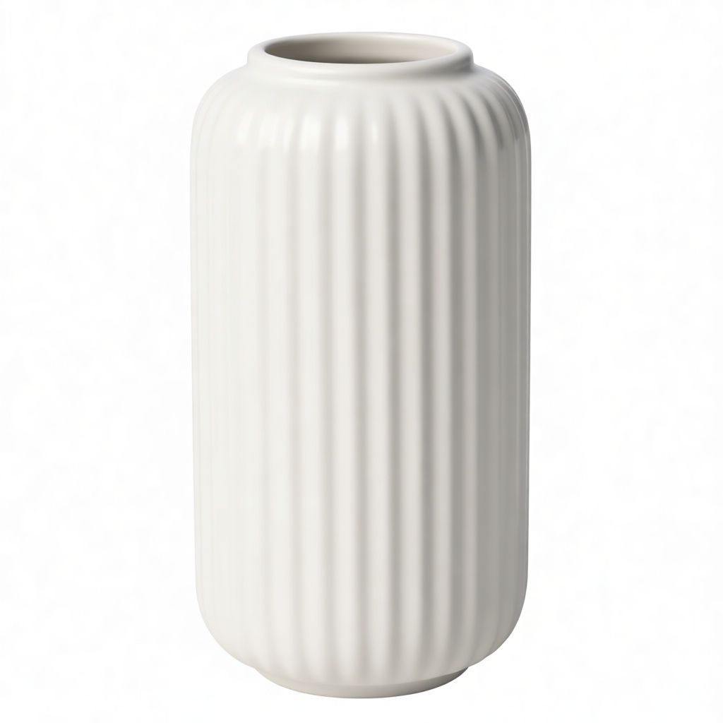 Ribbed Ceramic Vase free 3D printable STL