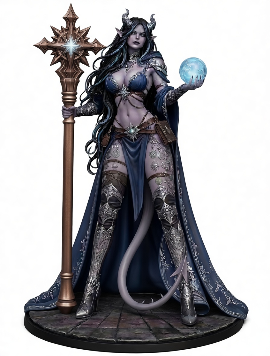 Dark Sorceress Figurine free 3D printable STL