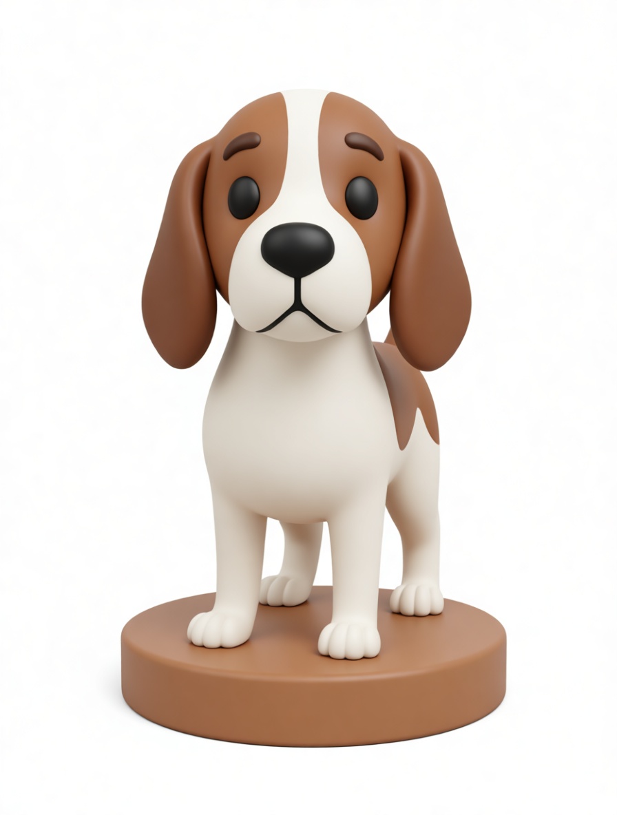 Beagle Dog Figurine free 3D printable STL