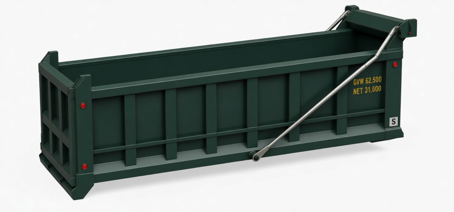 Dump Truck Bed Model free 3D printable STL