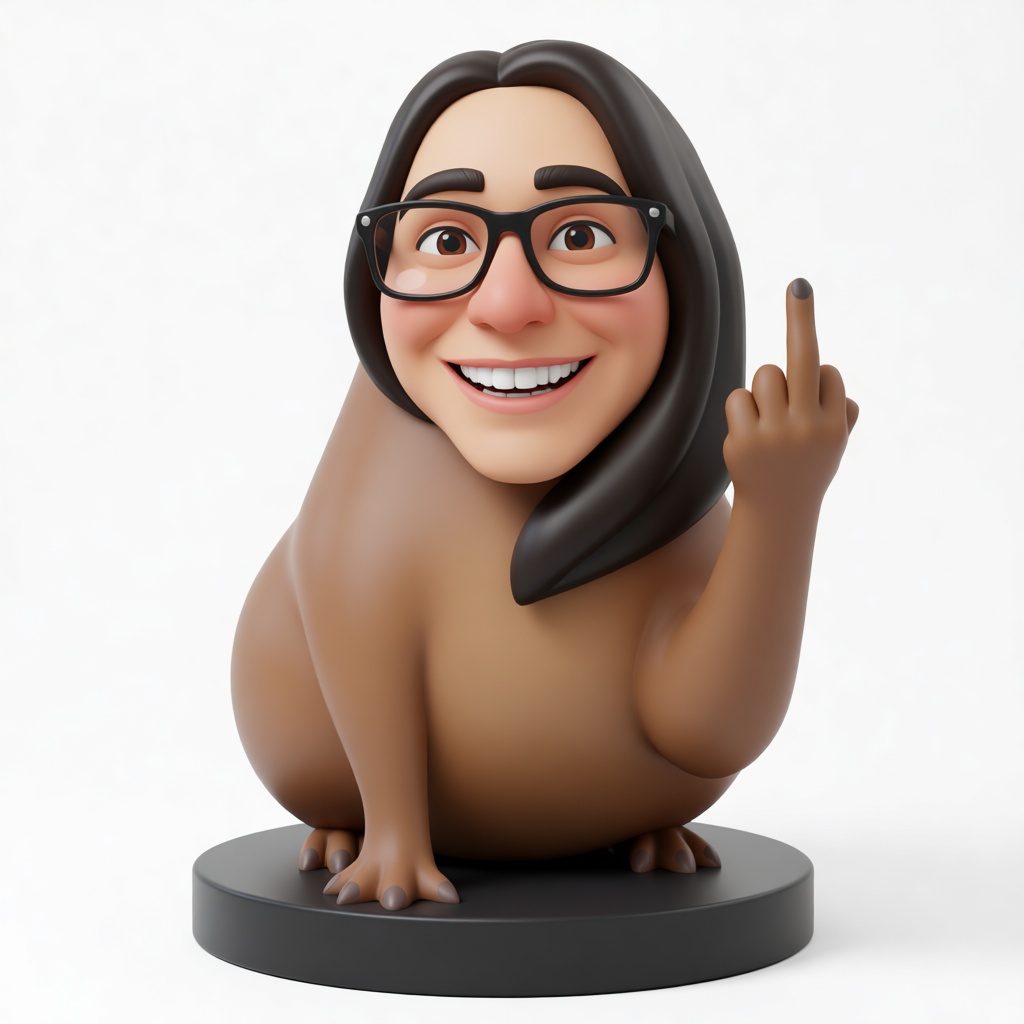 Cartoon Human Mole Figurine free 3D printable STL