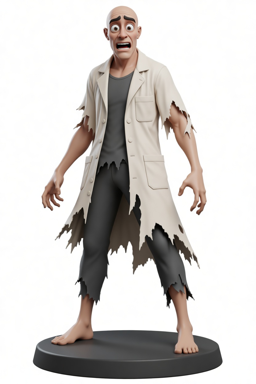 Dr. Emmett Brown Figurine free 3D printable STL