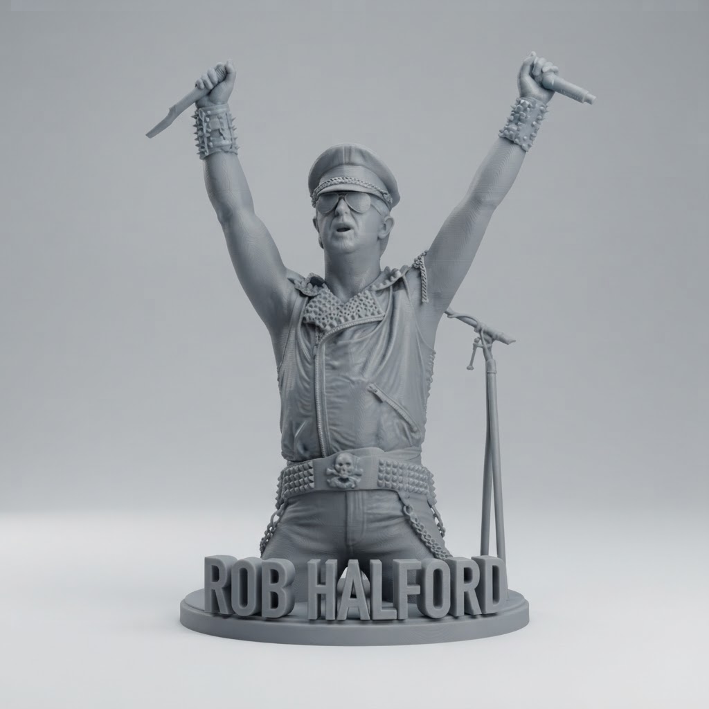 Rob Halford Bust free 3D printable STL