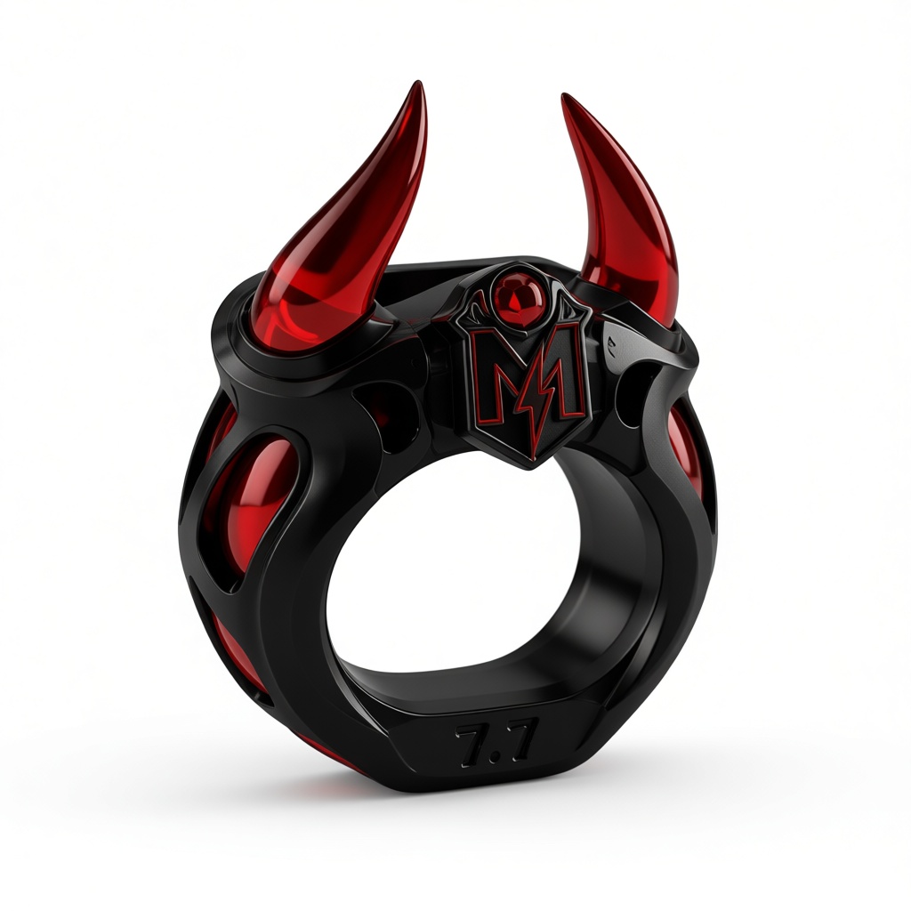 Devil Horns Ring free 3D printable STL