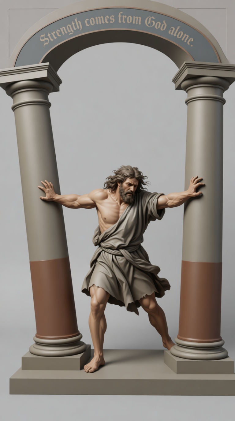 Samson Strength Statue free 3D printable STL
