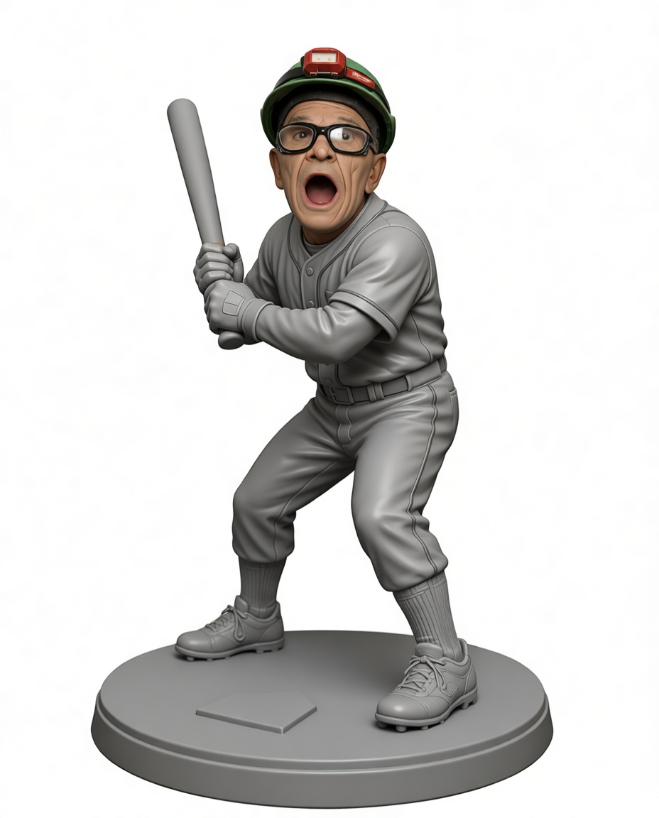 Baseball Batter Figurine free 3D printable STL