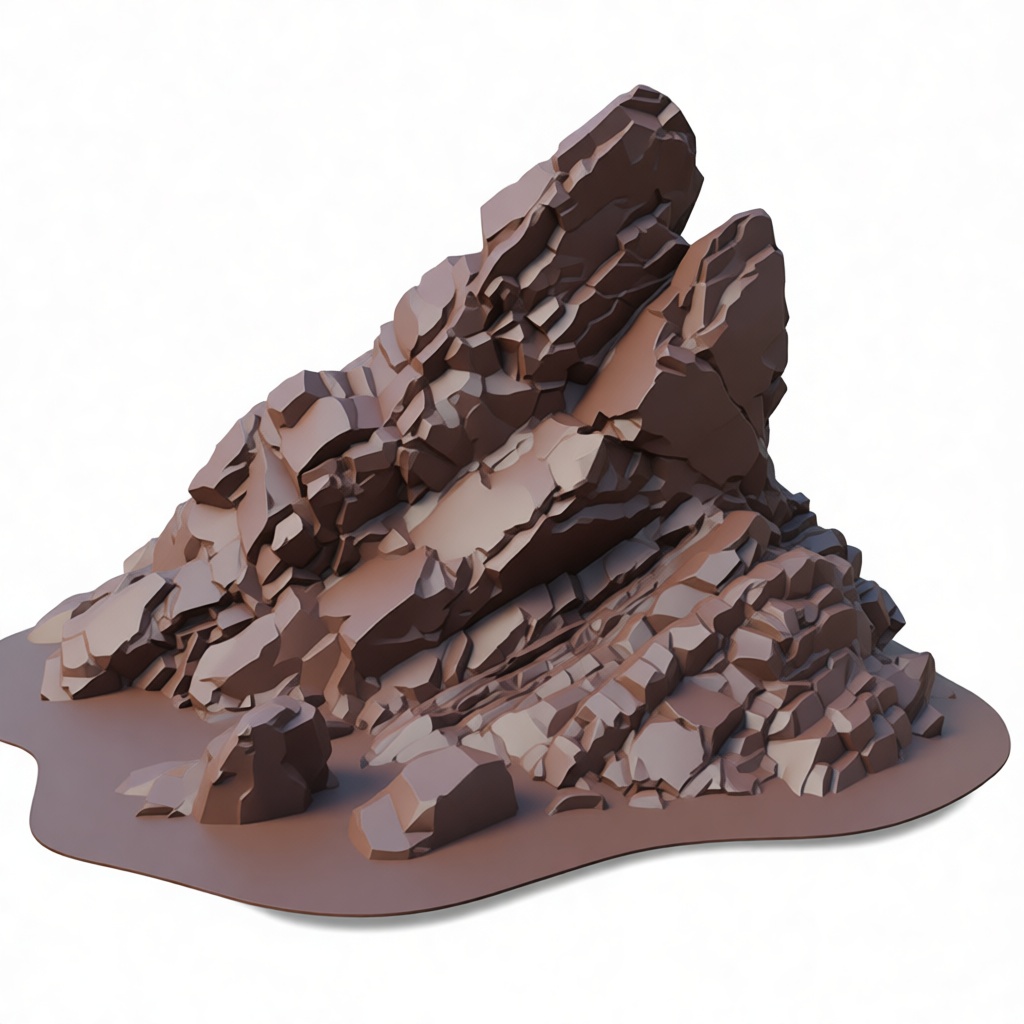 Rock Formation Model free 3D printable STL