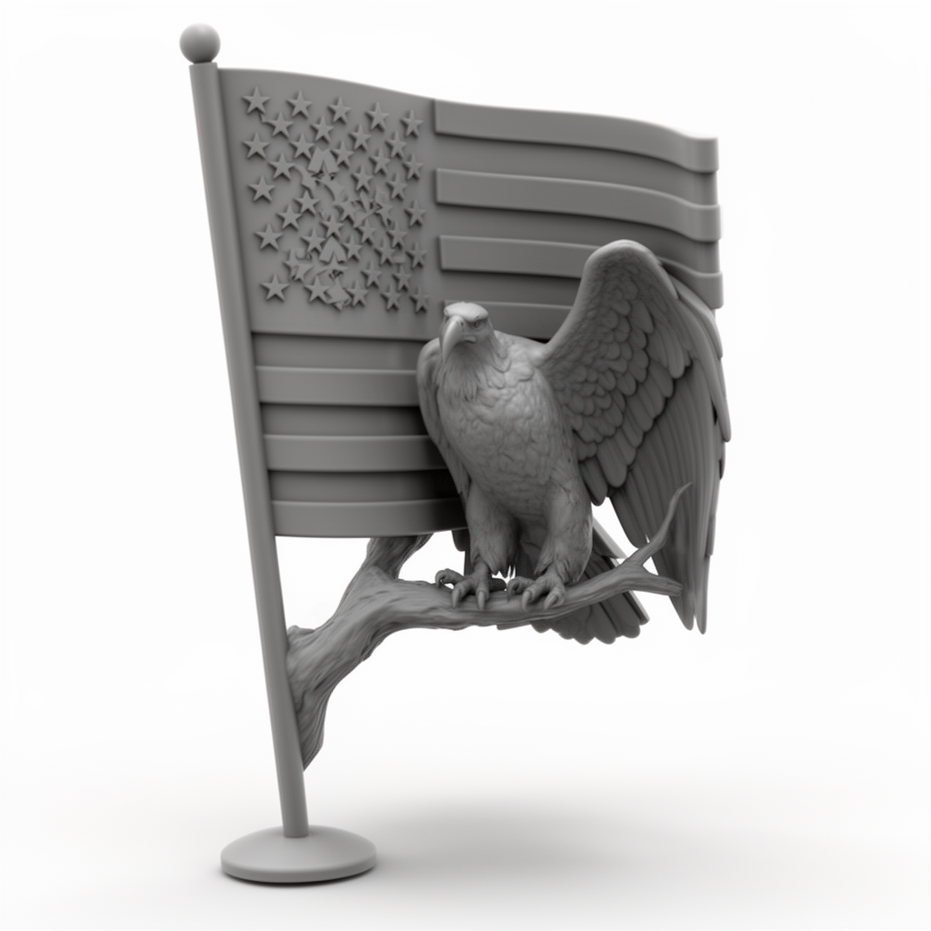 American Eagle Sculpture - Free 3D Printable STL File