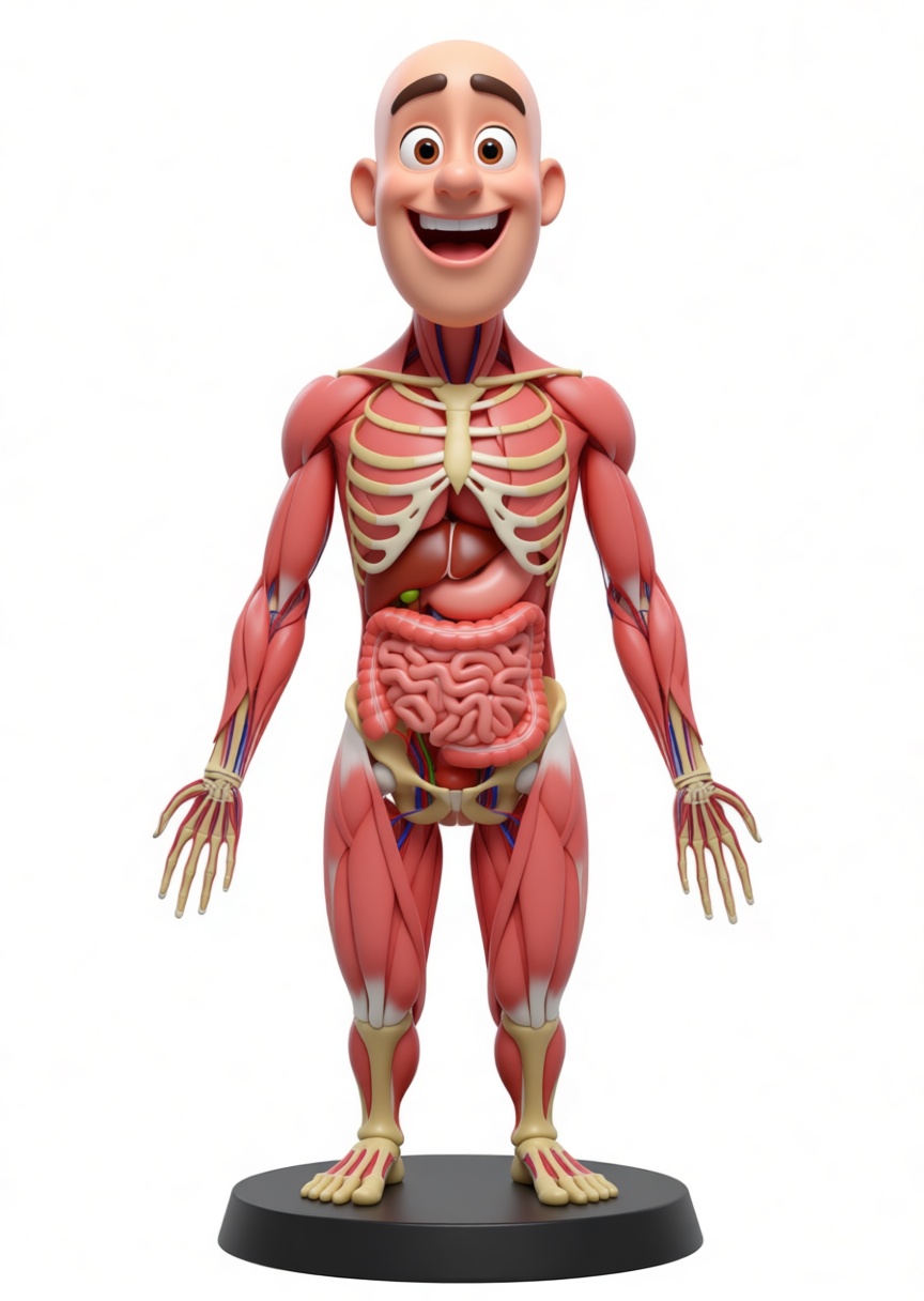 Human Anatomical Model Figurine free 3D printable STL