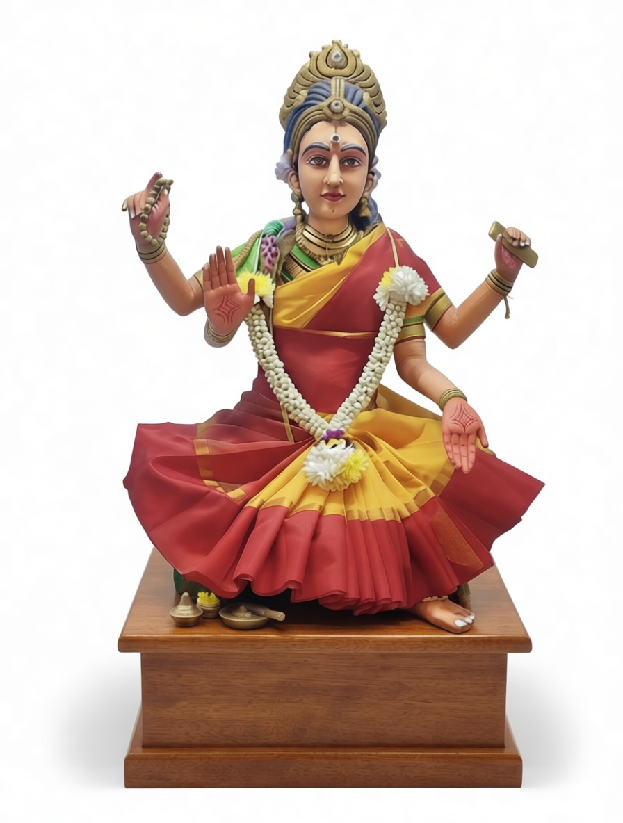 Goddess Saraswati Statue free 3D printable STL