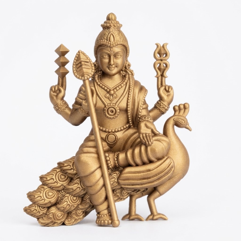 Kartikeya Statue free 3D printable STL