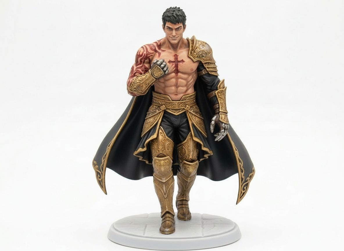 Jin Kazama Figurine free 3D printable STL