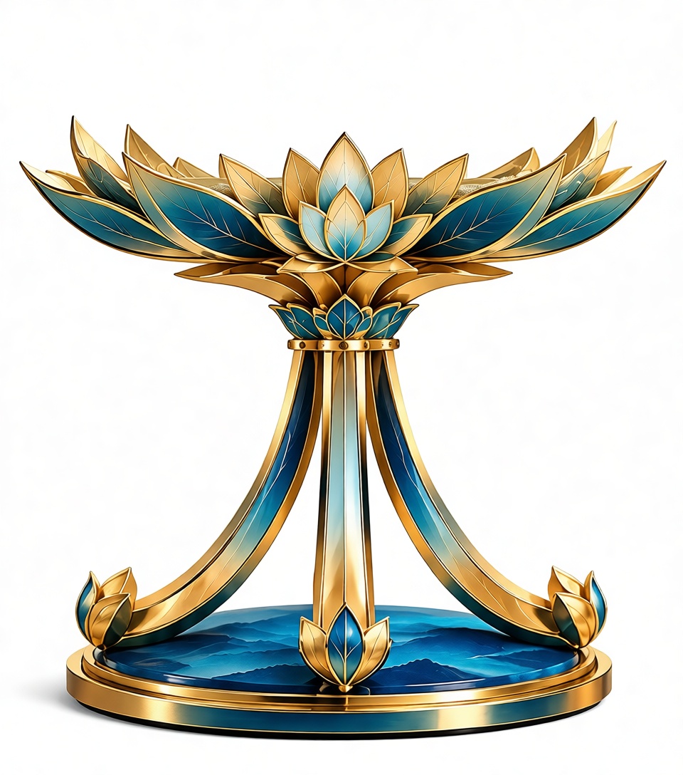 Lotus Flower Decorative Stand free 3D printable STL
