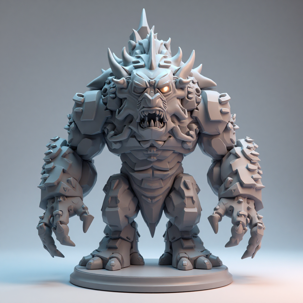 Boss Monster Figurine free 3D printable STL