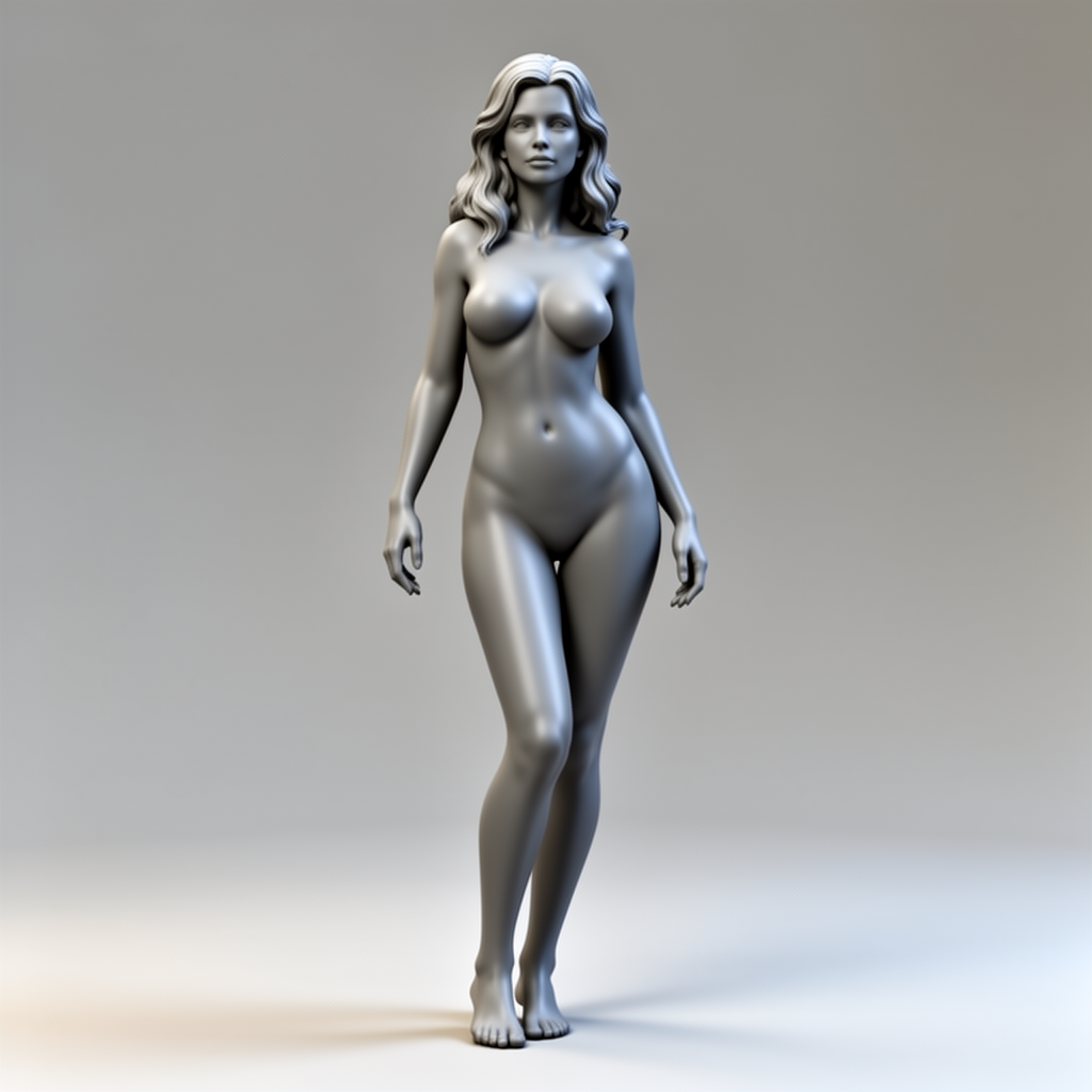 Sexy Frau Figurine free 3D printable STL