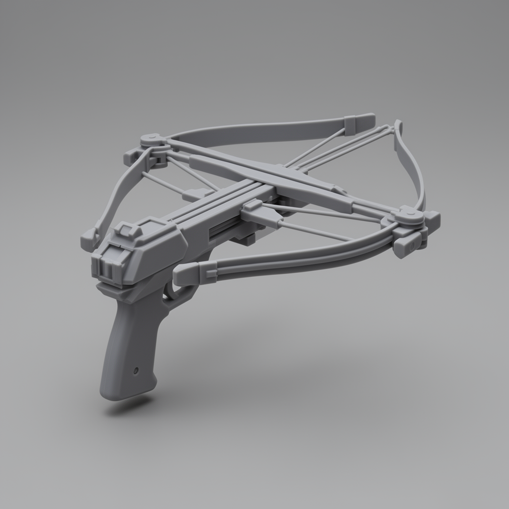 Reverse Draw Crossbow Model free 3D printable STL