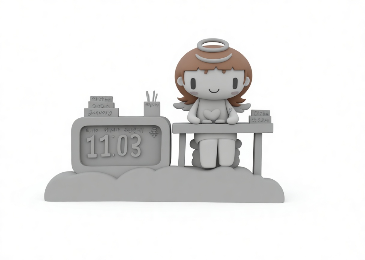 Cute Angel Desk Figurine free 3D printable STL