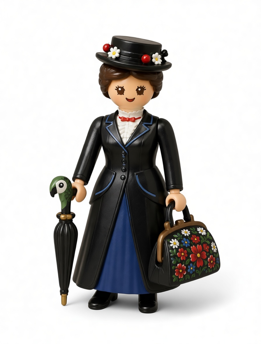 Mary Poppins Figurine free 3D printable STL