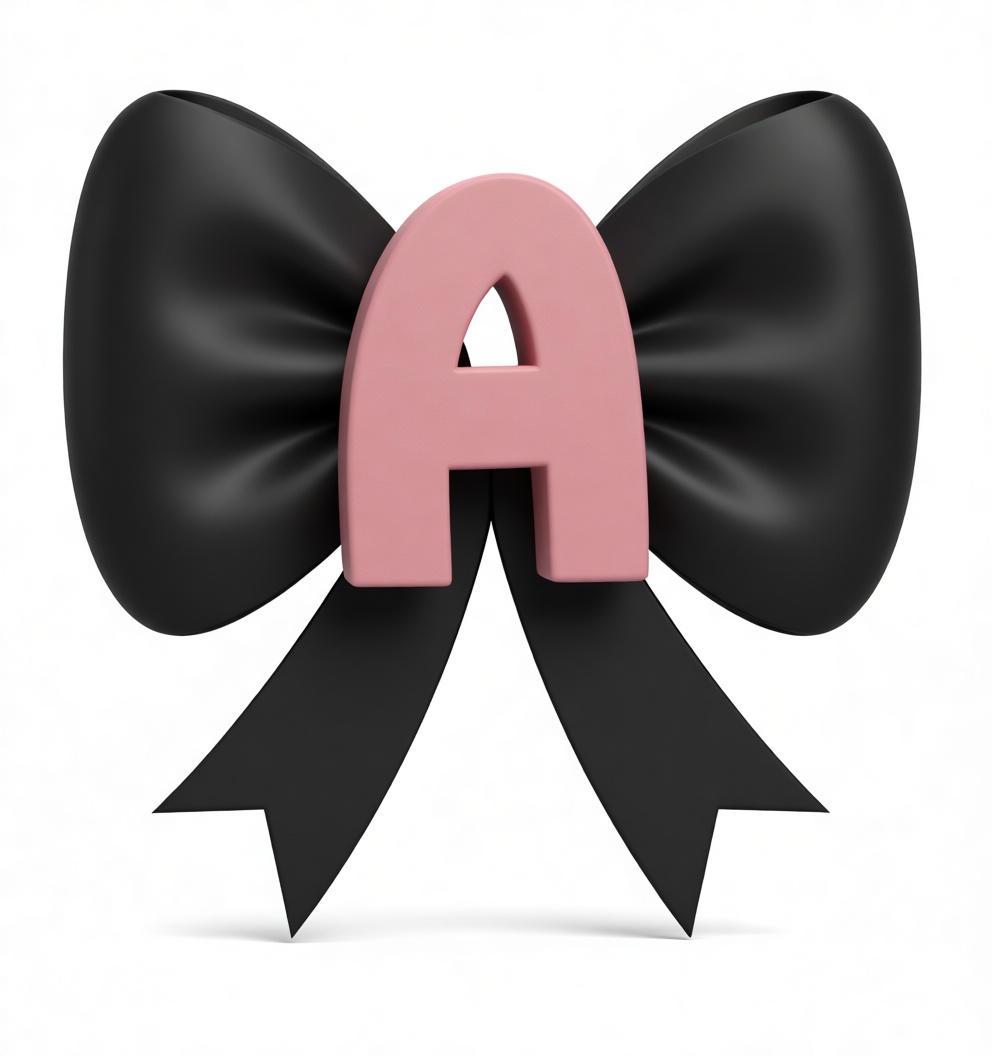 Letter A Bow Decoration free 3D printable STL