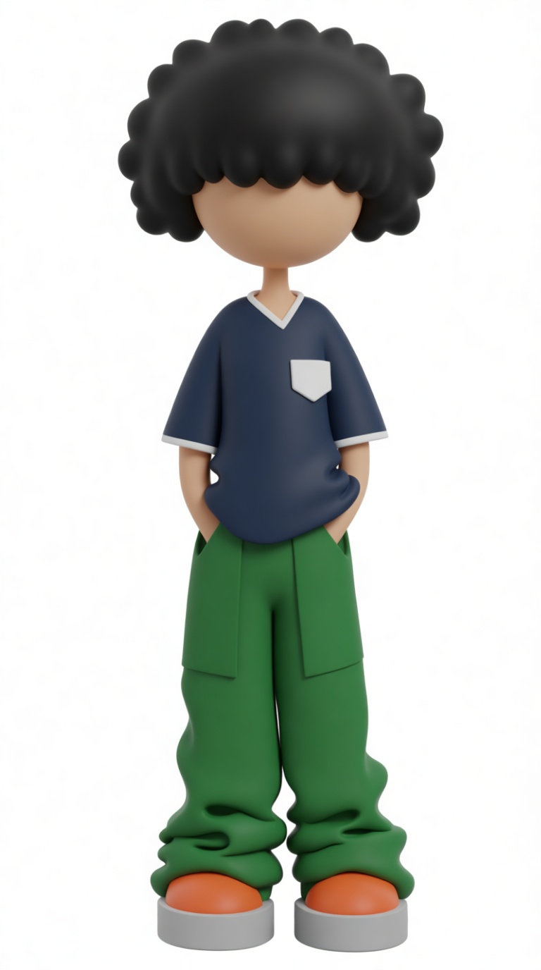 Afro Boy Figurine free 3D printable STL