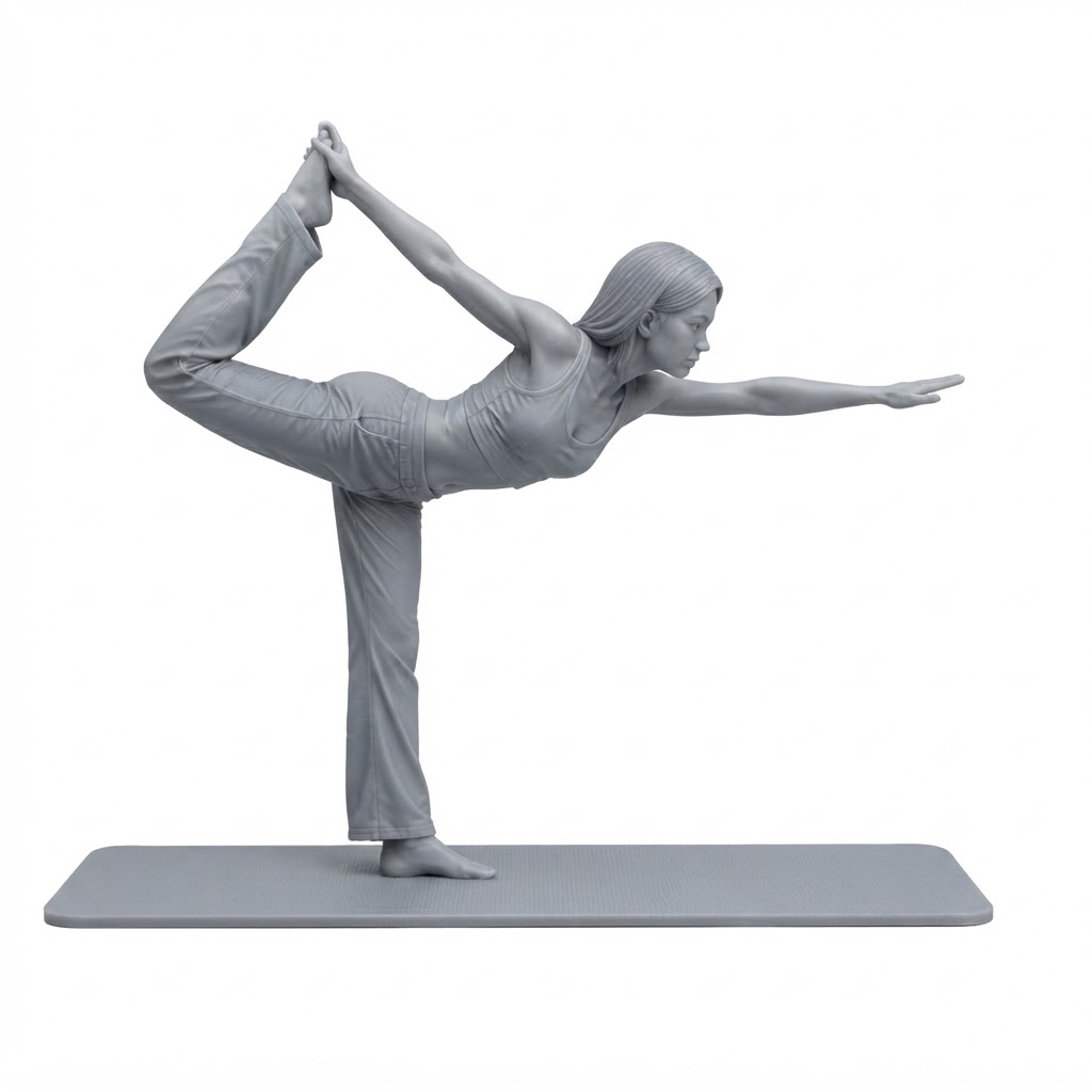 Yoga Dancer Pose Figurine free 3D printable STL