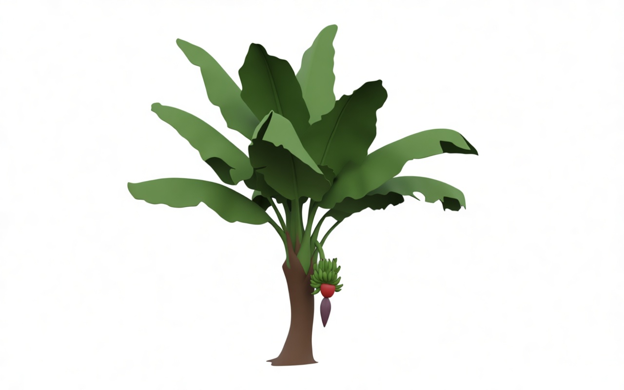 Banana Tree Model free 3D printable STL