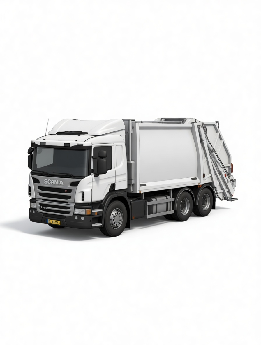 Scania Garbage Truck Model free 3D printable STL