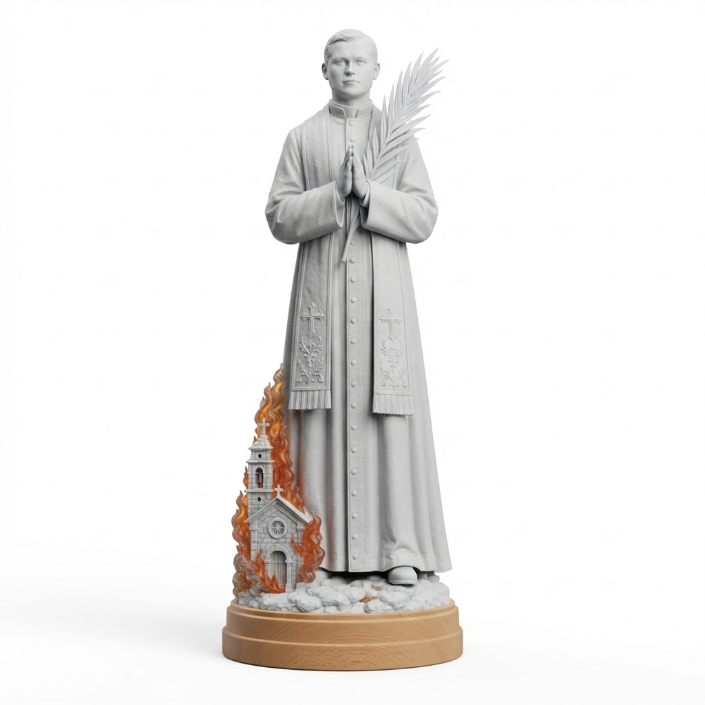 Saint Tarcisius Statue free 3D printable STL
