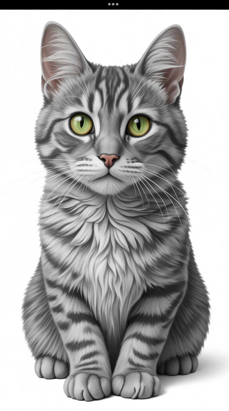 Tabby Cat Figurine free 3D printable STL