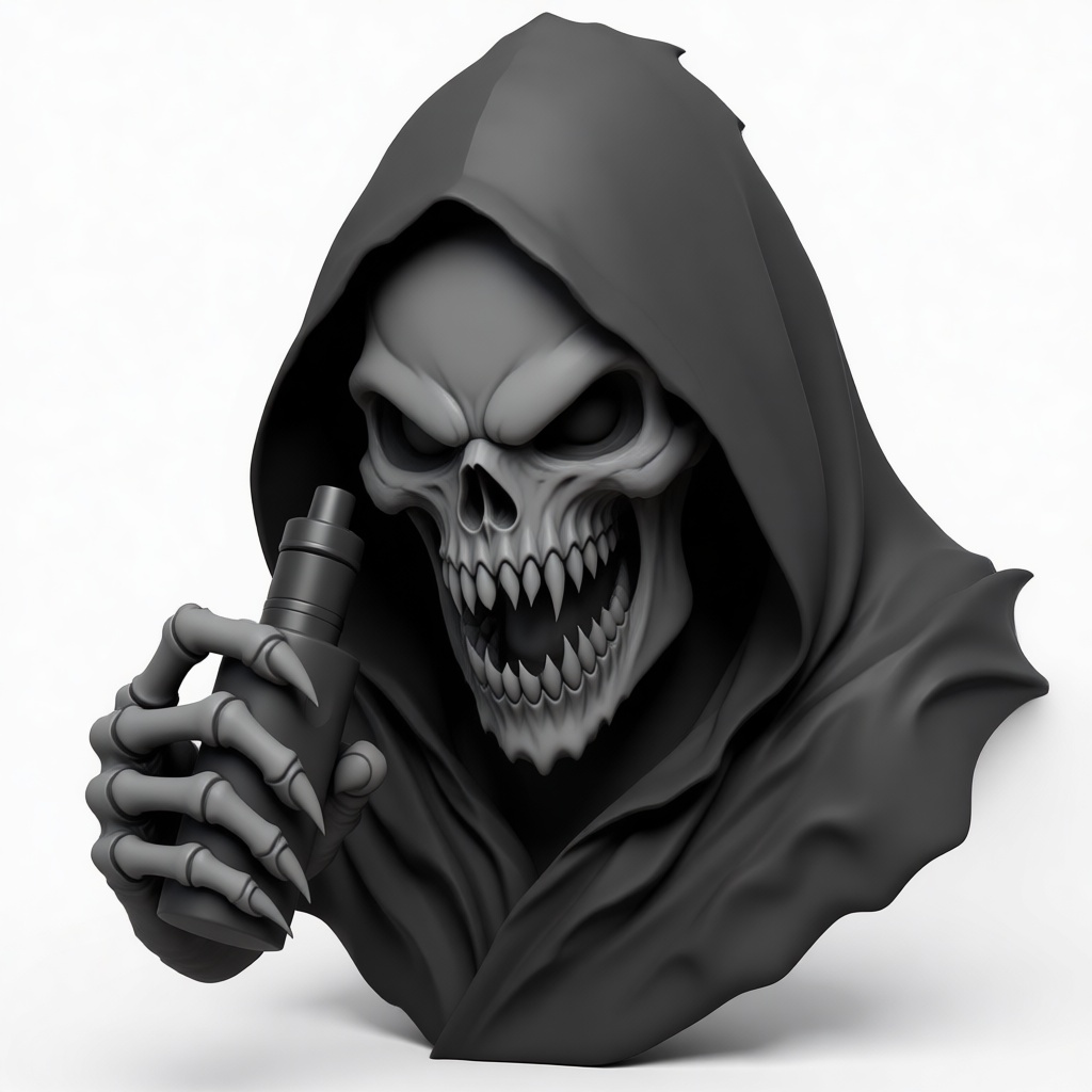 Grim Reaper Bust free 3D printable STL