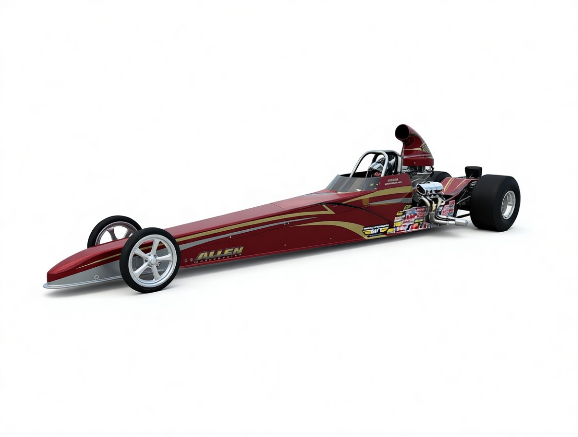 Dragster Racing Car Model free 3D printable STL