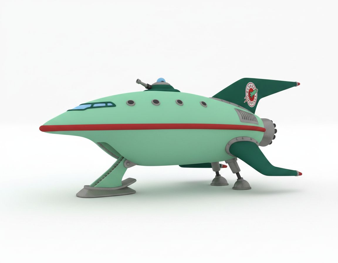 Planet Express Ship Model free 3D printable STL