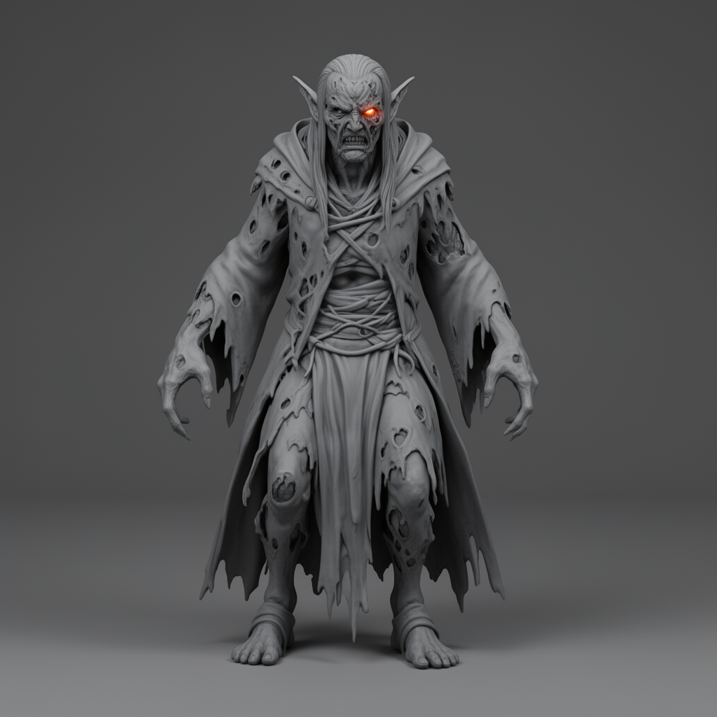 Elven Wizard Bust free 3D printable STL