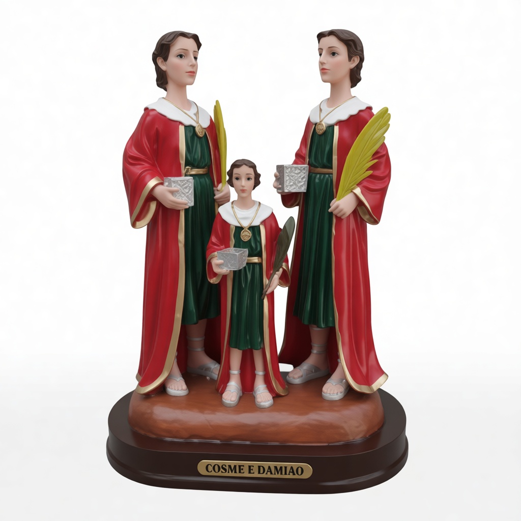 Cosme e Damião Statue free 3D printable STL