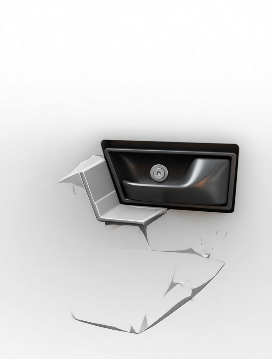 Car Door Handle Model free 3D printable STL