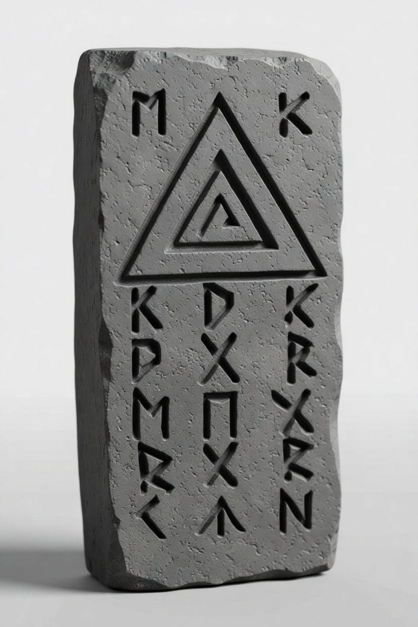 Runestone Tablet Sculpture free 3D printable STL