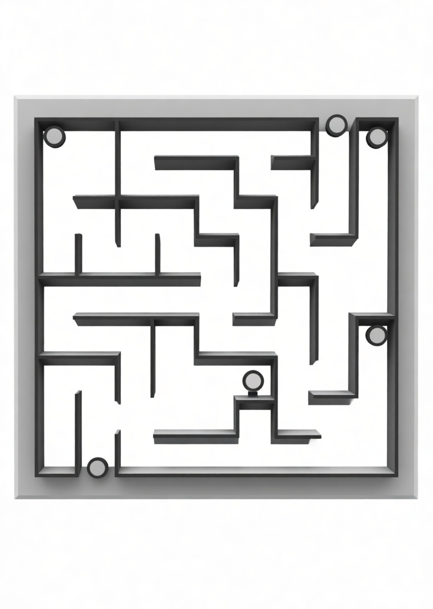 Square Ball Maze free 3D printable STL