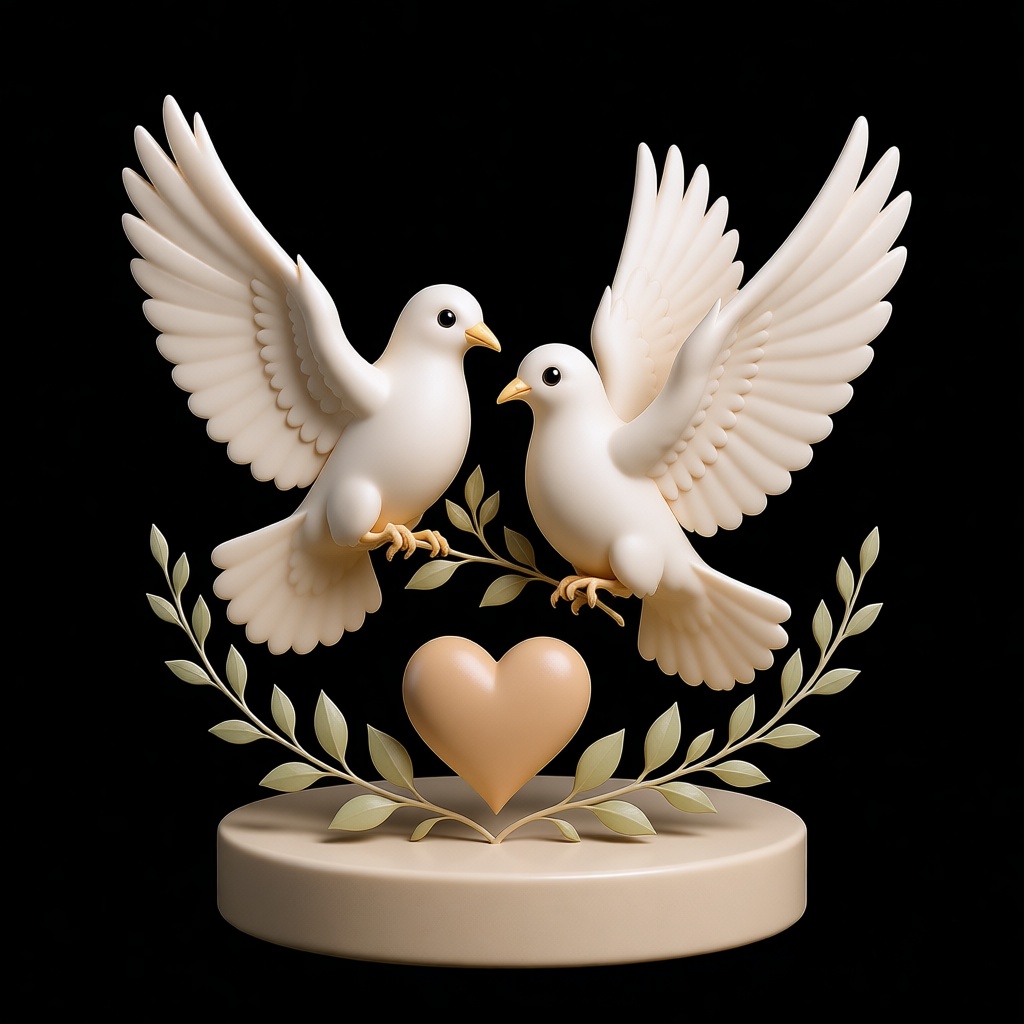 Dove Love Figurine free 3D printable STL