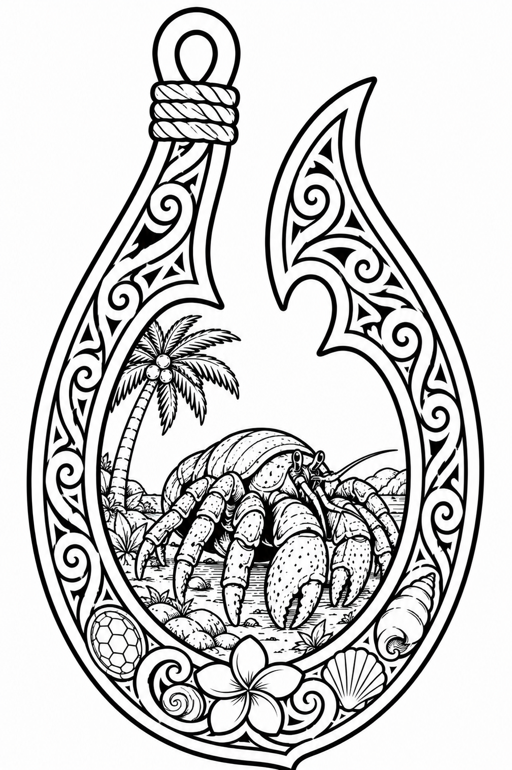 Hawaiian Crab Pendant free 3D printable STL