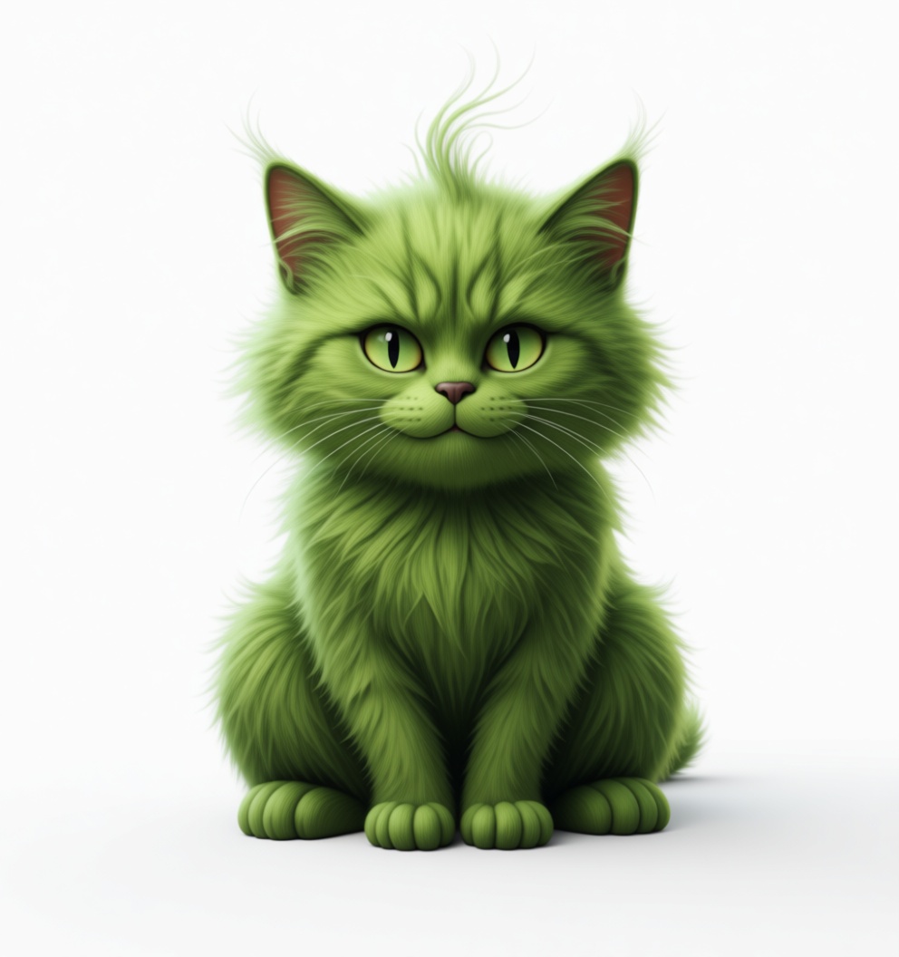 Green Cat Figurine free 3D printable STL