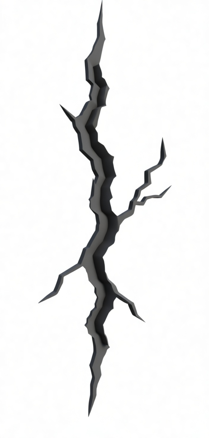 Crack Wall Effect Model free 3D printable STL