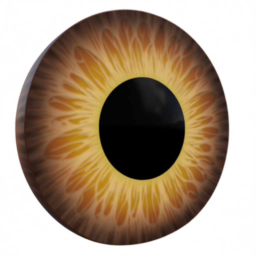 Human Iris Model free 3D printable STL