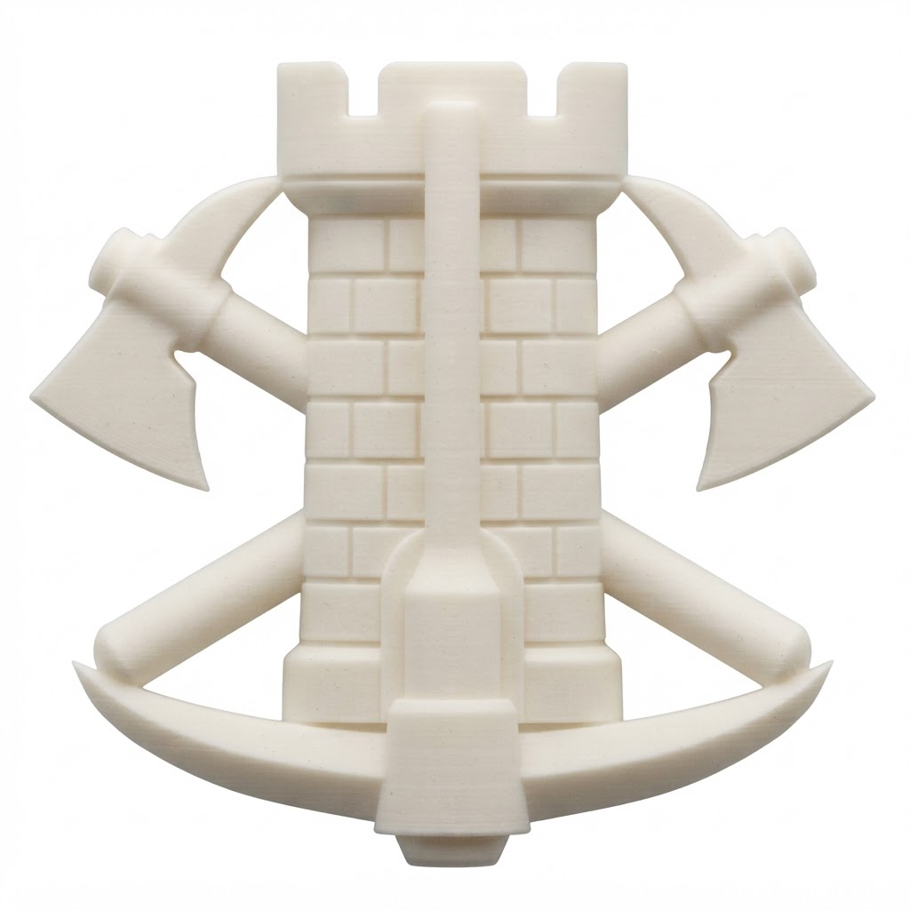 Medieval Castle Emblem free 3D printable STL