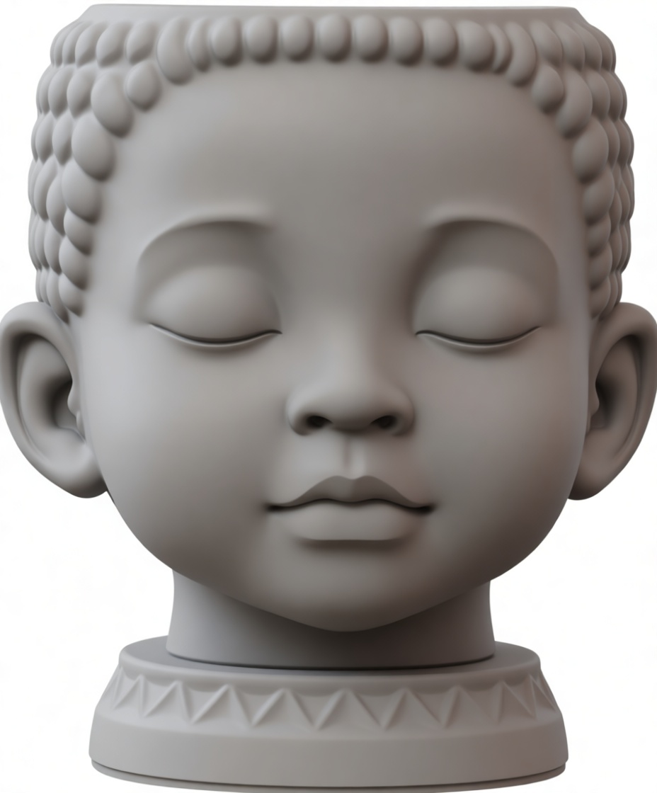 Meditative Buddha Head Sculpture free 3D printable STL