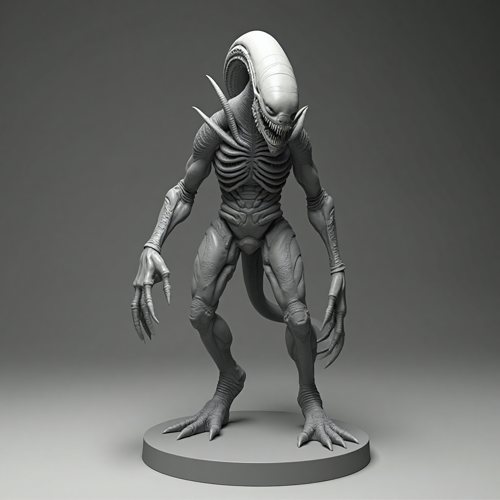 Xenomorph Alien Figurine free 3D printable STL
