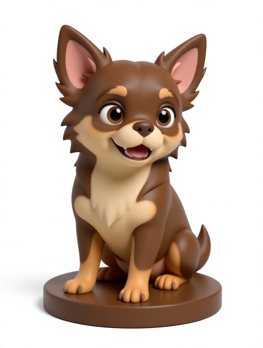 Cartoon Chihuahua Figurine free 3D printable STL
