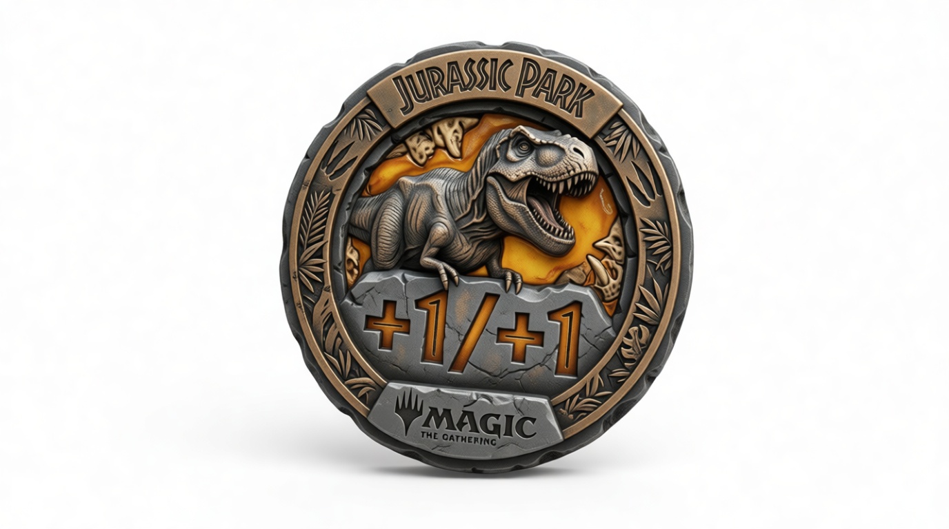 T-Rex Jurassic Park Coin free 3D printable STL